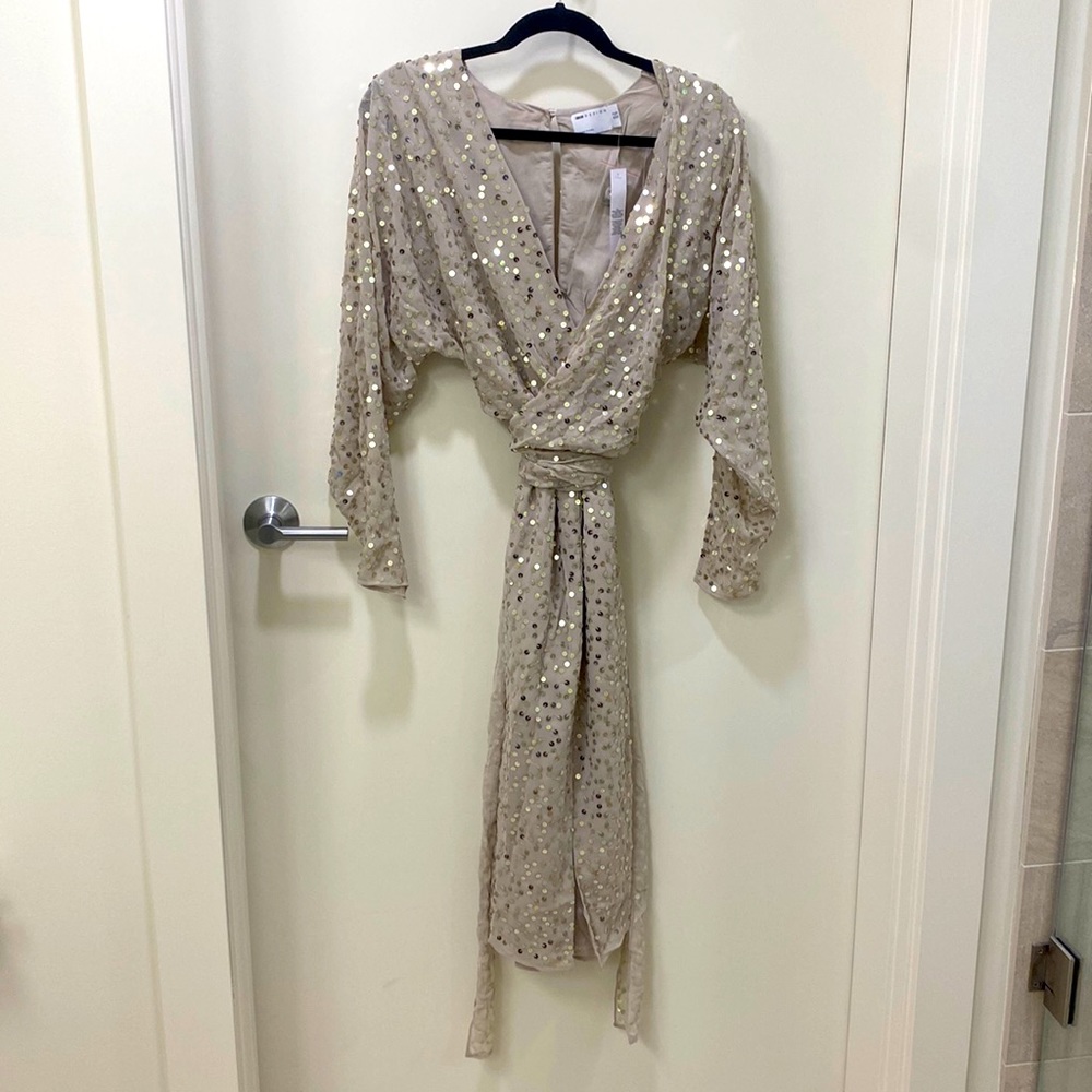 Sequined midi dress